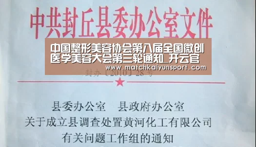 中国整形美容协会第八届全国微创医学美容大会第三轮通知_开云官网导航(图1) 开云官网