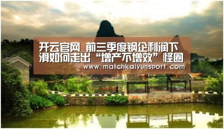开云官网_前三季度钢企利润下滑如何走出“增产不增效”怪圈(图1) 开云官网导航